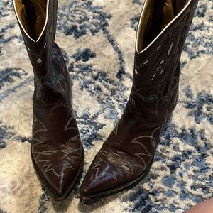 Old Gringo Dark Brown Embroidered Heeled Boots